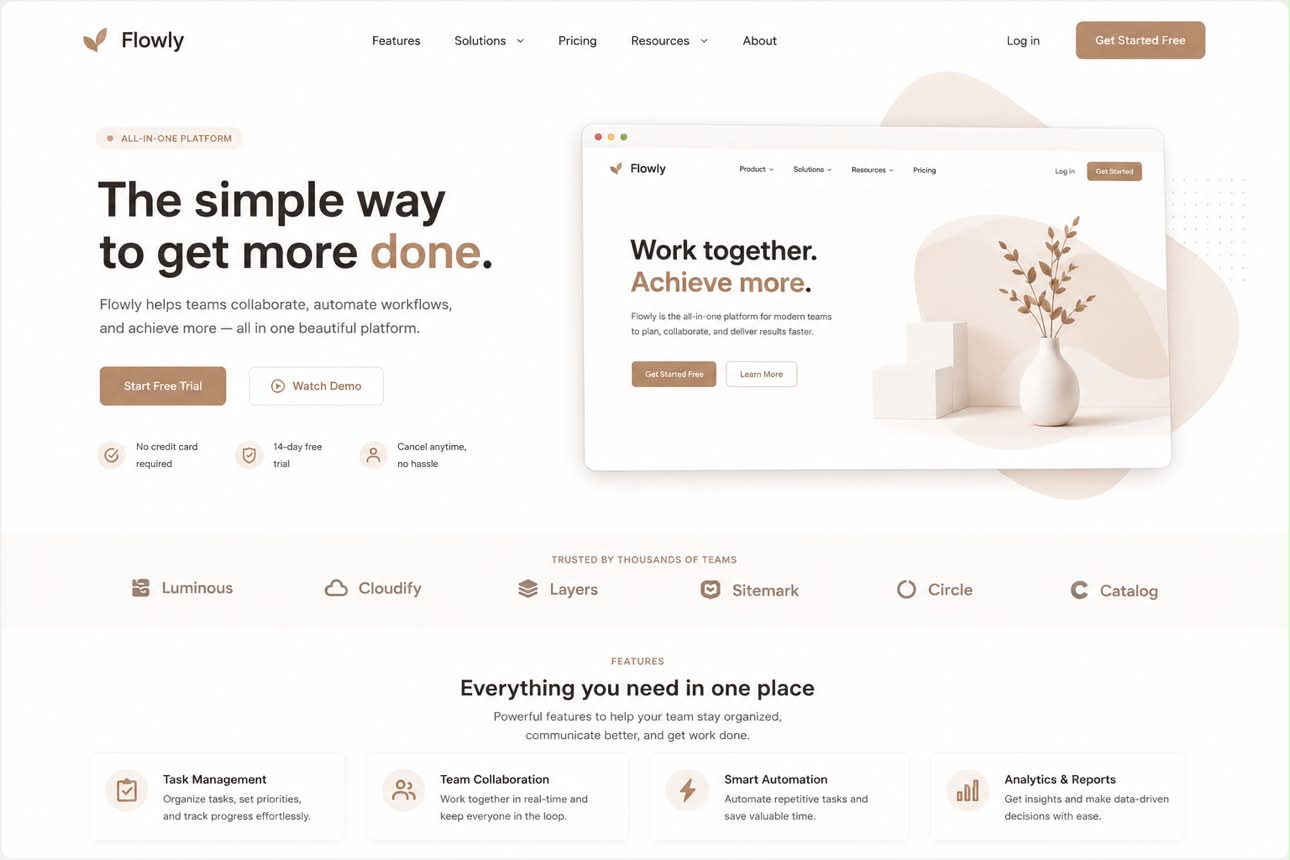 SaaS Landing Page