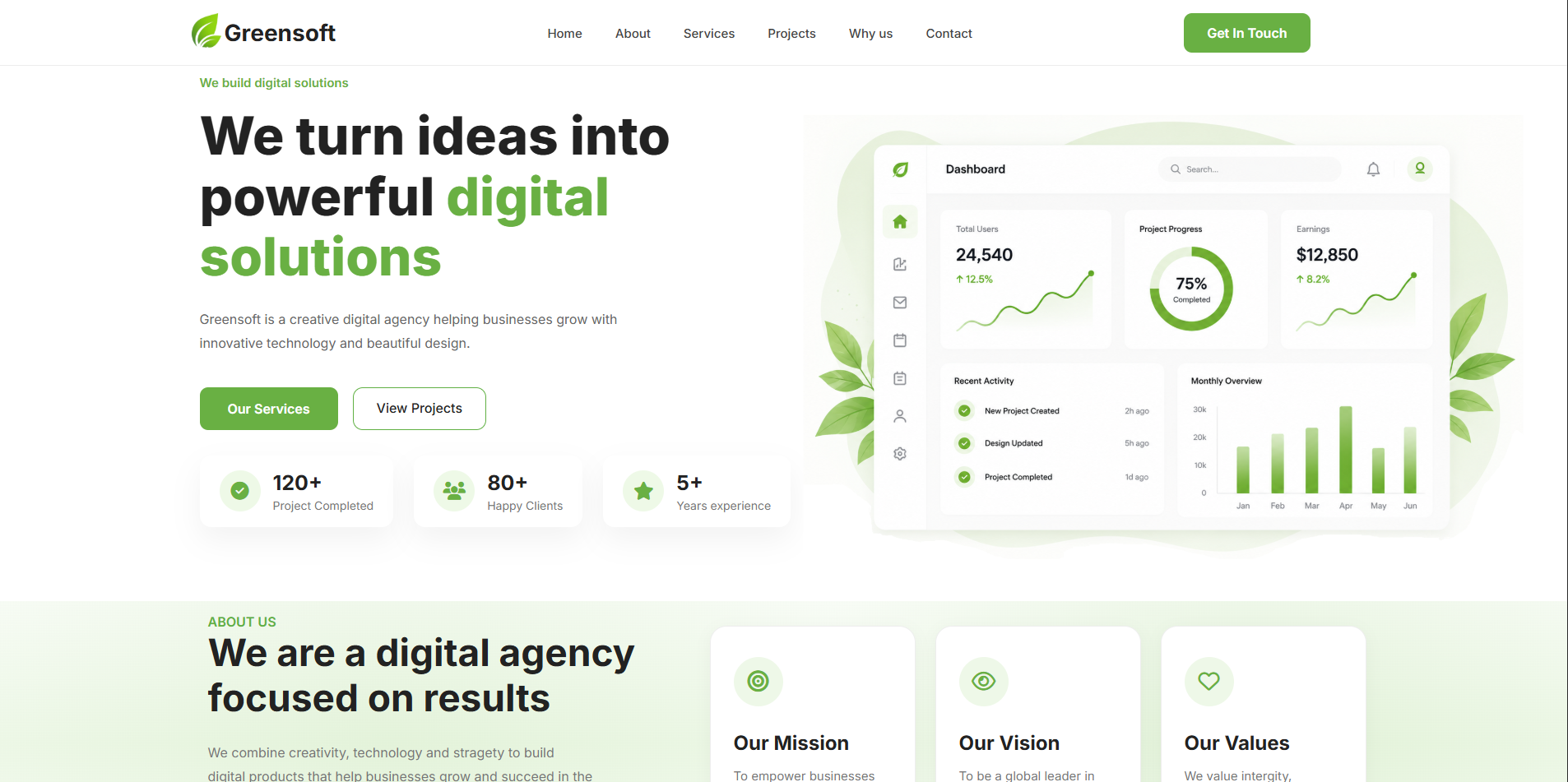 GreenSoft Company Website