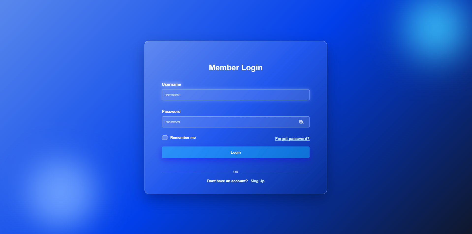 Login & Sing Up System